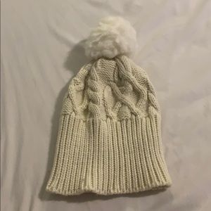 White Puff Ball Beanie